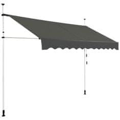 Costway Raztegljiva balkonska tenda 300x120 cm