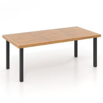Costway Jedilna miza za teraso 200x100 cm