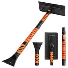 Costway Raztegljiva lopata za sneg 104 cm oranžna