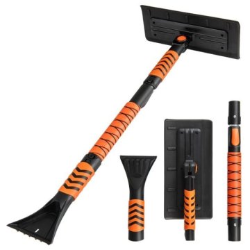 Costway Raztegljiva lopata za sneg 104 cm oranžna