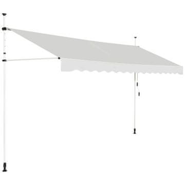 Costway Teleskopska konzolna senčnica za balkon 395x120 cm