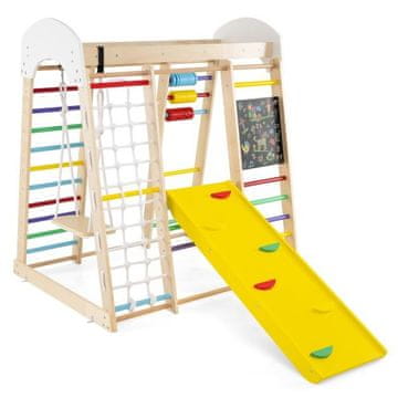 Costway Set za plezanje 124x119x138 cm barvit