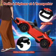 Costway Električni otroški avto Lamborghini 12V licenciran rdeč