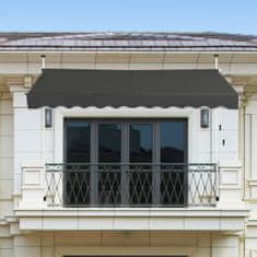 Costway Raztegljiva balkonska tenda 300x120 cm
