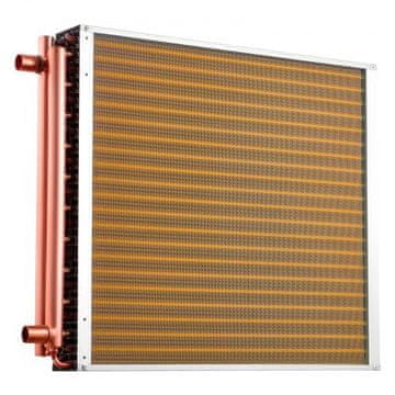 VEVOR Izmenjevalnik toplote, rebrasta cevna tuljava 559x559 mm, bakrene cevi, aluminijaste rebra