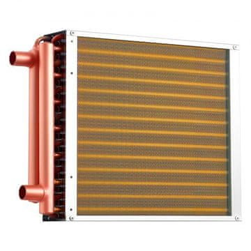 VEVOR Izmenjevalec toplote 491x356x89 mm bakrene cevi aluminijaste rebraste plošče