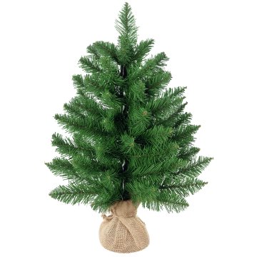 Homestar Mini božično drevo 60 cm z umetnim snegom in betonskim podstavkom, večbarvno