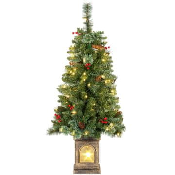 Homestar Umetno božično drevo 120 cm s 100 LED lučmi, 8 načinov, 214 vrhov