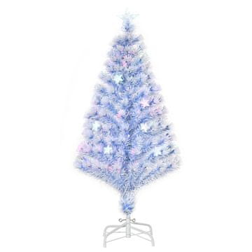 Homestar Umetno božično drevo 120 cm z vlakni optike in LED osvetlitvijo 130 vejic bela modra