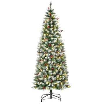 Homestar Umetno božično drevo 180 cm z LED osvetlitvijo in snegom, 618 vejic, jeklen stalek