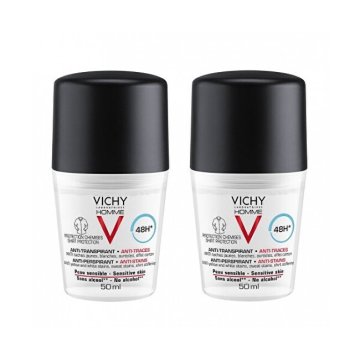 Vichy Komplet kroglic proti potenju za moške z 48-urnim učinkom Homme 48h (Antiperspirant) 2 x 50 ml
