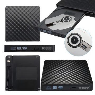 Dexxer Prenosni zunanji pogon CD-DVD bralnik in zapisovalnik USB 3.0 KT18