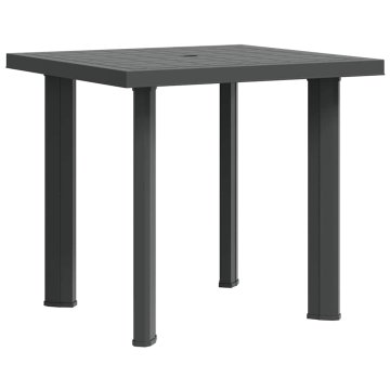 Vidaxl Vrtna miza 80x75x72 cm plastika