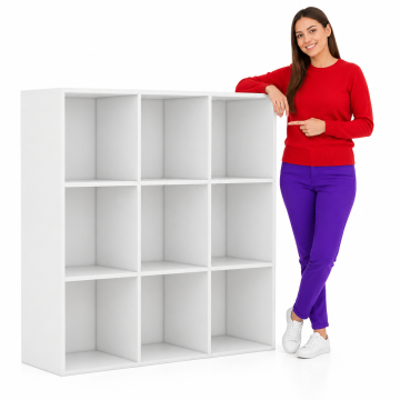 Vidaxl Knjižna omara bela 98x29x97,5 cm inženirski les