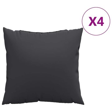 Vidaxl Blazine za kavč 4 kosi črne 60x60 cm blago