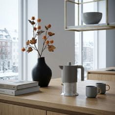 Alessi Kafetiera Vite PM01 / za 6 skodelic / sivo-rjava / indukcija / aluminij