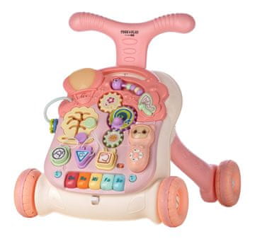 Free2Play Walk&Play sprehajalec/mizica 2in1, roza