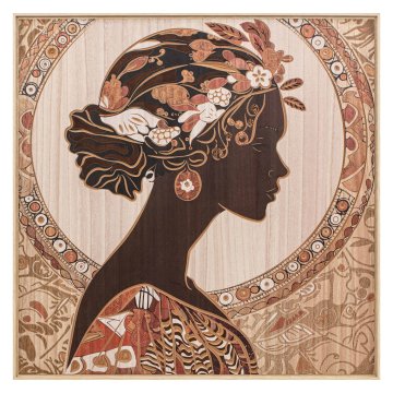 Homestar Lesena stenska umetnina 80x80 cm lady-1