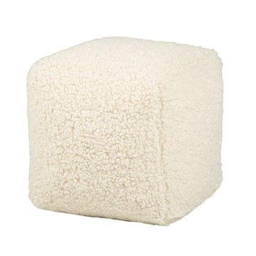 Homestar Blazina LARRY kocka 25x25x25 cm naravno bela