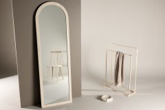 Venture Design Ogledalo Memphis 60x193x3 cm Belo