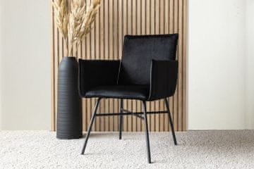 Venture Design Jedilni stol Petra 60x87x57 cm črne barve