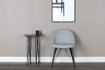 Venture Design Set 2 jedilnih stolov 55x77x50 cm svetlo siva