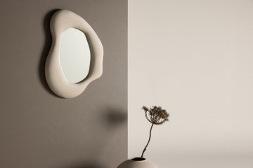 Venture Design Ogledalo Louisville 8x70x49 cm Bež
