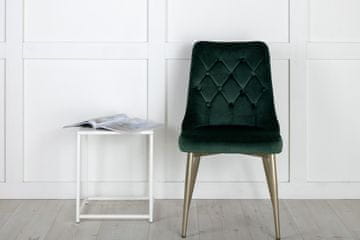 Venture Design Set jedilnih stolov žamet Lyx 66x50x88,5 cm zelena