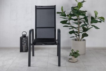 Venture Design Dve počivalni stol 65x57x110 cm črna