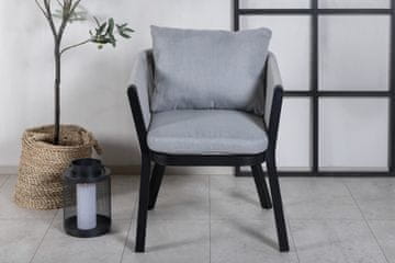 Venture Design Komplet 2 jedilnih stolov Virya 625x60x73 cm črna in siva