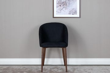 Venture Design Komplet 2 jedilnih stolov Arch 55x485x83 cm črne barve