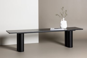 Venture Design Jedilna klop Olivia 40x180x45 cm črna