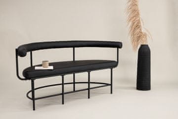 Venture Design Klop 75x165x51 cm Črna, PU Jeklo