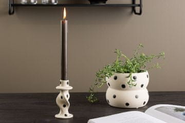 Venture Design Sveča Glory 6x12 cm Bela, Kamnito posodje