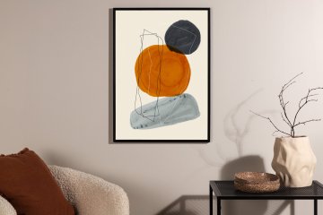 Venture Design Poster Stones 50x70 cm Bež