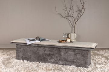 Venture Design Klop 40x45x160 cm Siva, Lan MDF 100% poliester lan