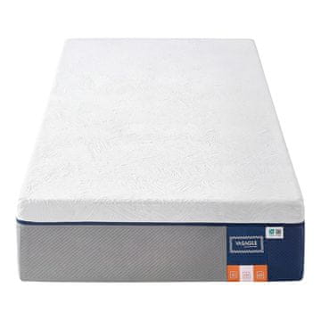 Songmics Vzmetnica 90x200x25 cm Gel Memory Foam 7-zonska srednje trda modra