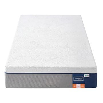 Songmics Vzmetnica 90x200x20 cm Gel spominska pena 7-zonska srednje trda modra