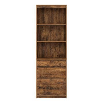 Songmics Knjigarna z nastavljivimi policami 30x57x180 cm rjava