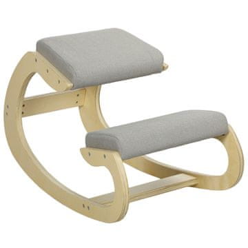 Homestar Ergonomski zibajoči stol za klečanje za domačo pisarno, svetlo siv
