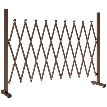 Homestar Raztegljiva škarjasta vrata 31-250 cm rjava aluminijasta