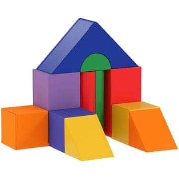 Homestar Veliki penasti gradniki 11-delni komplet za otroke 1-3 leta, večbarvni