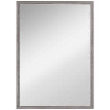 Homestar Stensko ogledalo 50x70 cm z okvirjem v lesnem videzu