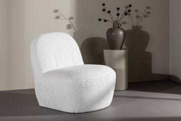 Venture Design Lounge stol Mahla 82x70x77 cm bela