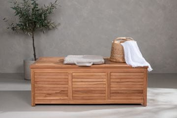 Venture Design Škatla za blazine Trento 130x70x46 cm naravna