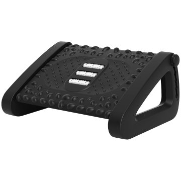 Homestar Nastavljiv naslon za noge s 6 nivoji, 44x32,5x19 cm, črne barve
