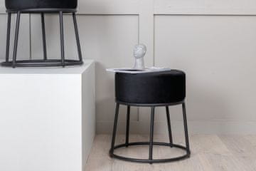 Venture Design Puf Petra 45.5x46.5 cm črn