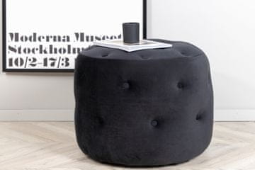 Venture Design Puf Benjamin 55x44 cm črn