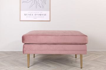 Venture Design Tabure Boom 90x70x49 cm roza in zlat