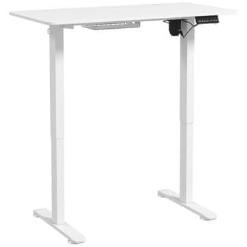 Homestar Stojna miza 120x60x72-116 cm bela